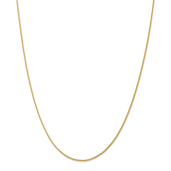 14k Gold 1.5 mm Diamond-cut Wheat Chain Necklace - 18 in. 14k Gold 1.5 mm Diamond-cut Wheat Chain Necklace - 18 in.